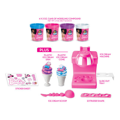 Набор для творчества Cra-Z-Art Barbie Тісто для ліплення, Магазин морозива з формами, набір 8 од (34040CRA) Винница - изображение 6