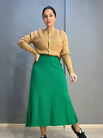 Спідниця жіноча My fashion 2024402 трапеція косичка довга one size, зелений, one size Одеса - фото 3