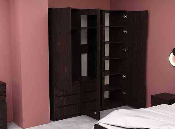 Шкаф Дельта 2, Венге Магия, 1800х550х2100 Львов