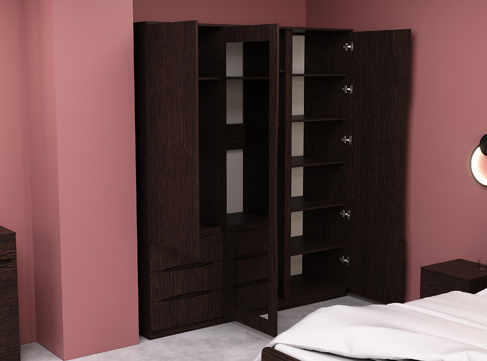 Шкаф Дельта 2, Венге Магия, 1800х550х2100 Львов - изображение 4