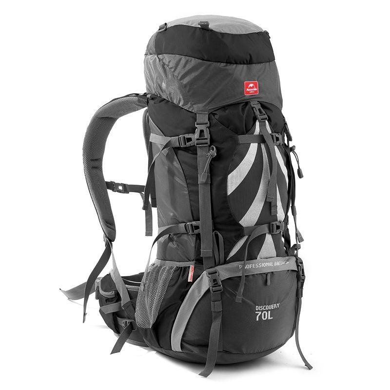 Рюкзак туристичний Naturehike NH70B070-B, 70 л + 5 л, чорний Рівне - фото 1