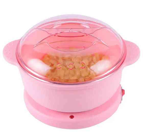 Апарат для нагрівання воску із силіконовою чашею Silicon Wax Warmer CL-2208 9517, рожевий Вінниця