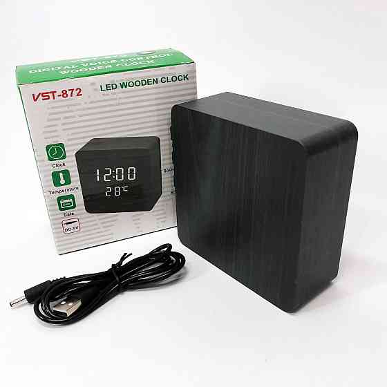 Часы с показом температуры и влажности, Классические настольные часы Настольные электронные цифра LA-55 Ивано-Франковск