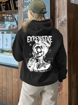 Худі жіноче, світшот чорний, модна толстовка 2700322487 розмір 52 Дніпро