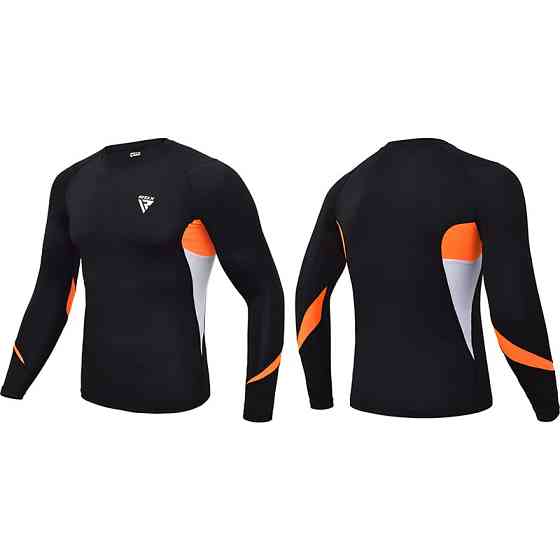 Рашгард із довгим рукавом RDX Lycra Orange M Кам'янське