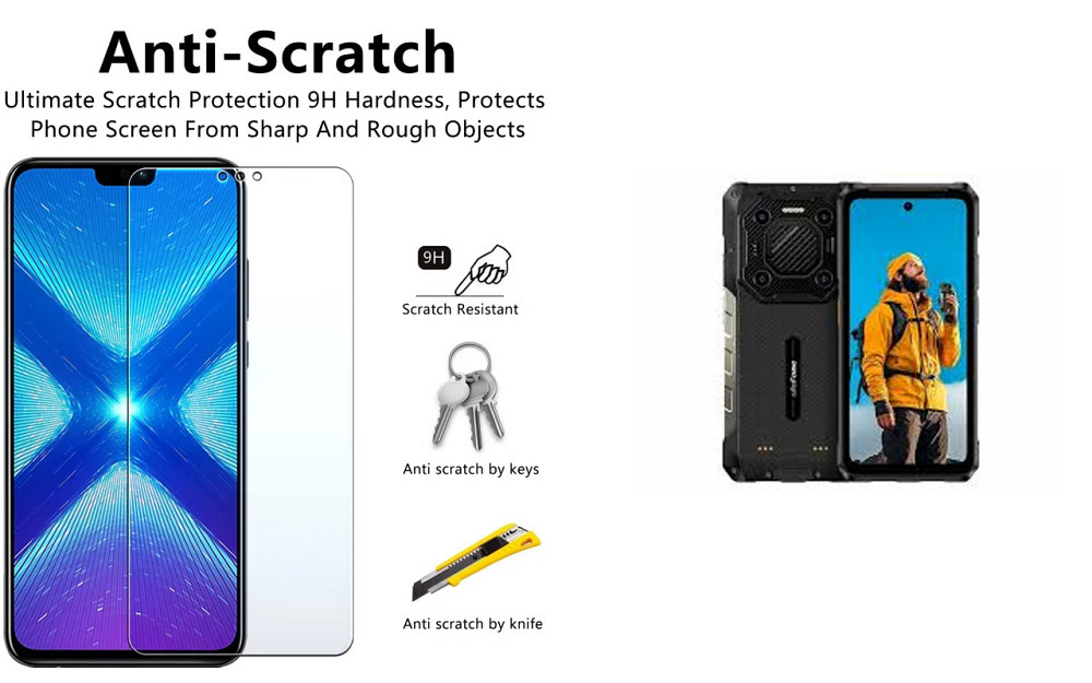 Защитное стекло NeoGlass для Ulefone Armor 26 Ultra, Armor 26 Ultra WT – ультрапрозрачное и устойчивое Киев - изображение 1