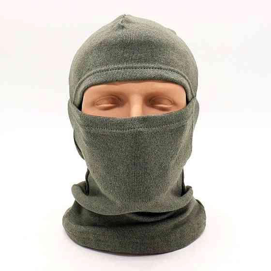 Балаклава утеплена на весну 2в1 для ЗСУ,унісекс,Зелена SBR Київ