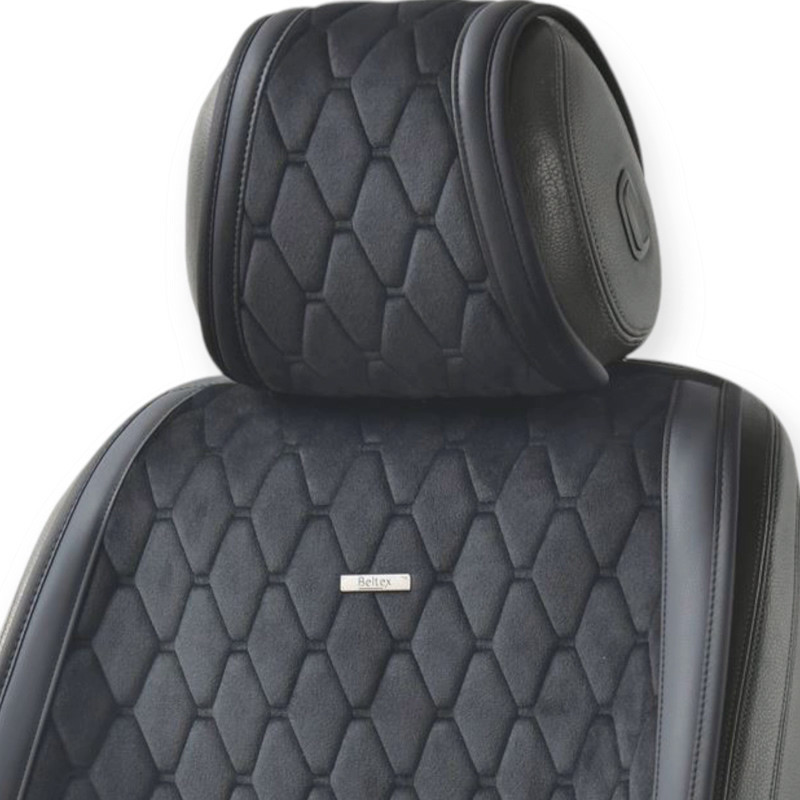 Накидки сиденье new york (передние) ромб черные на Мукачево - изображение 3