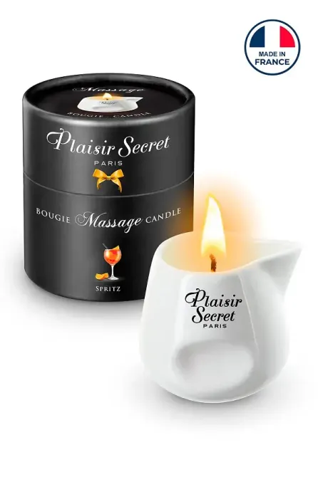 Масажна свічка Plaisirs Secrets Spritz  (80 мл) подарункове паковання, керамічний посуд Львів - фото 1