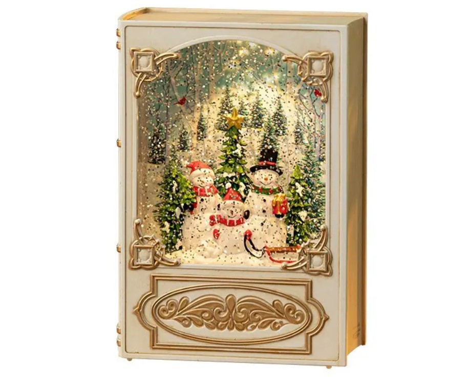 Нічник новорічний музичний Xmas WDL 24023B 3579, сніговики Вінниця - фото 1