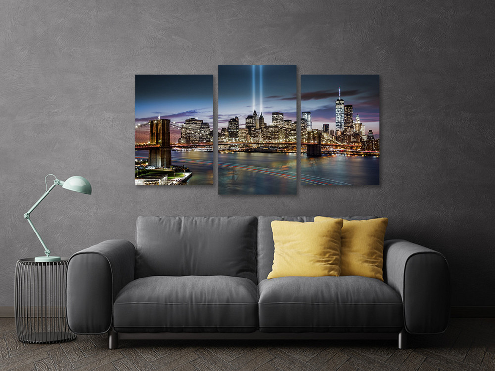 Модульная картина в гостиную / спальню Картина Нічні огні  Art-602_3 100x150 см Киев - изображение 3