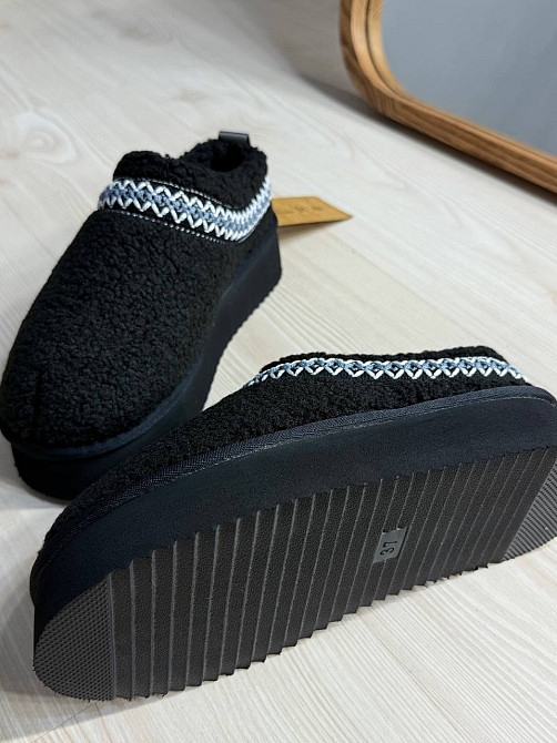 Уггі жіночі Itts 1801-1 капці на платформі з хутром тедді чорні, 41, 25,5 см Київ - фото 19