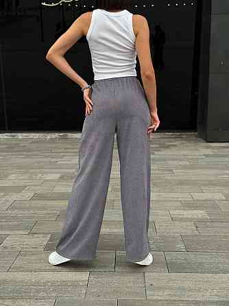 Жіночі вельветові штани палаццо "Garda" | Батал Сірий, 50-52 Київ