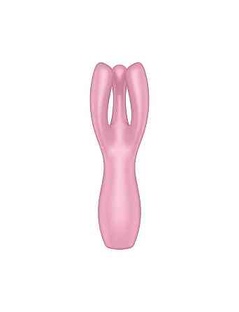 Кліторальний вібратор Satisfyer Threesome 3 Pink з трьома пальчиками Sex Aura Київ