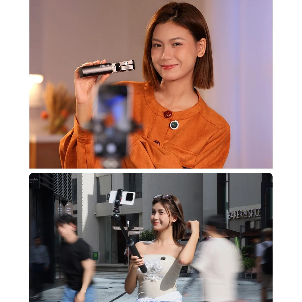 Бездротова мікрофонна система Ulanzi A21 Wireless Microphone Black Одеса - фото 9