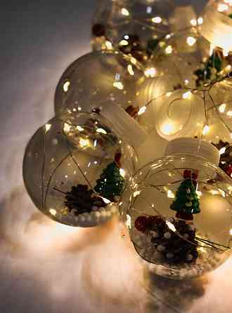 Гірлянда Xmas WW-1 Copper curtain ball lamp 7258 Ялинка, тепле біле світло Вінниця