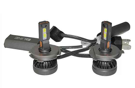 Комплект світлодіодних ламп QLine DualVision H4 (P43t) 65W Canbus 6000K 12V Харків