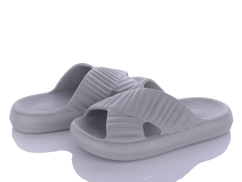 Жіночі шльопанці навкрест пінка foam сірі Одеса - фото 4