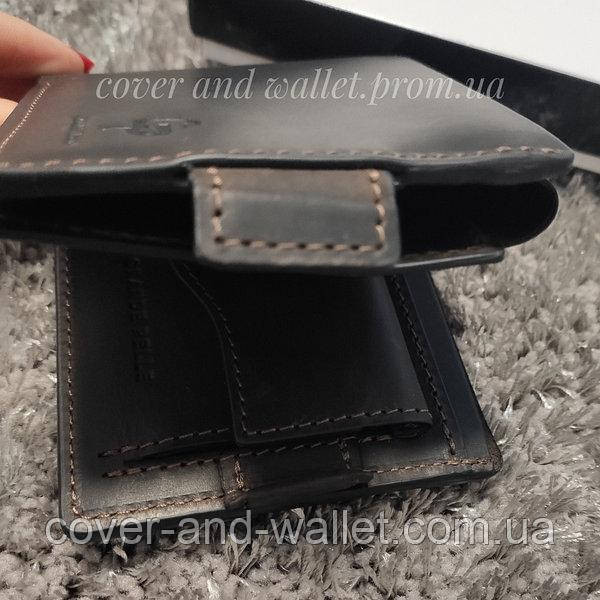 Чоловічий шкіряний гаманець портмоне на магнітах для грошей і карток Grande Pelle Amico Київ - фото 4