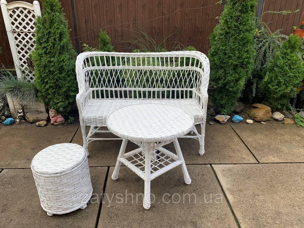 Меблі дерев'яні, з лози, білі Київ - фото 5