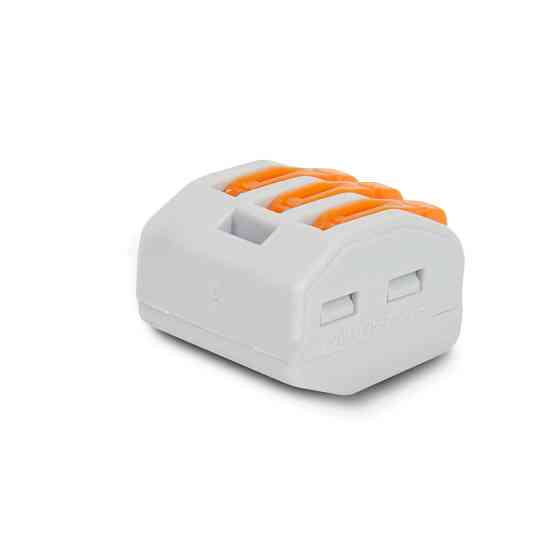 Клема швидкого монтажу з важелями на 3 дроти 222-413 Київ