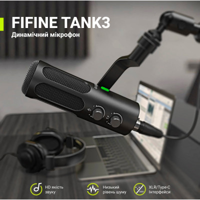 Микрофон Fifine Tank 3 USB/XLR Black (Tank3) Винница - изображение 11