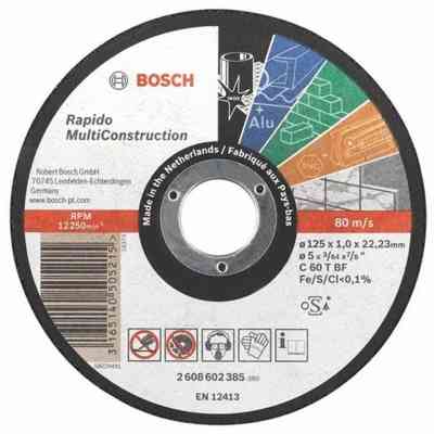 Круг відрізний Bosch Rapido Multi Construction 125x1мм (2.608.602.385) Вінниця