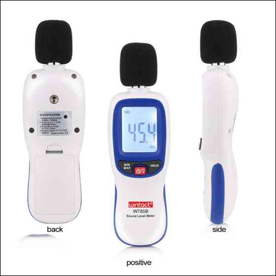 Вимірювач шуму (шумомер) Bluetooth 30-130 дБ WINTACT WT85B Чернігів
