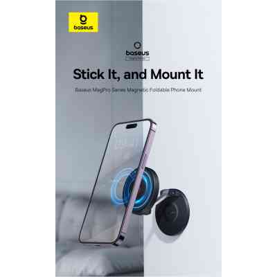 Універсальний автотримач Baseus MagPro Magnetic Foldable Phone Mount Cluster Black (B10564101121-00) Вінниця