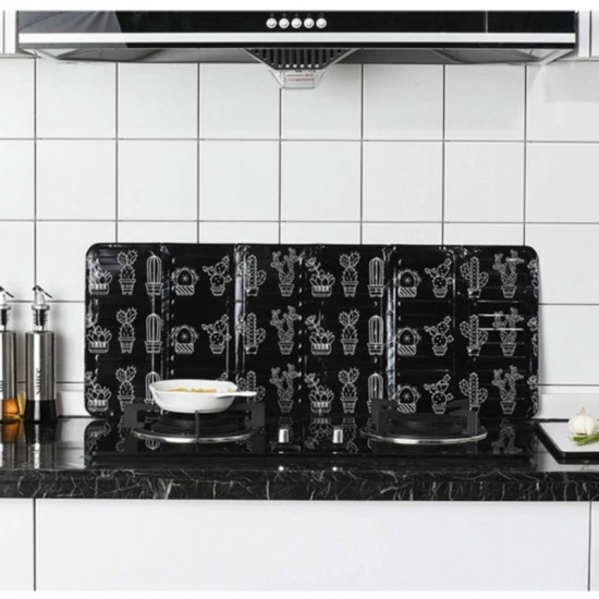 Захисна складана панель екран фольга для газової плити від бризків Кактуси Вінниця - фото 4