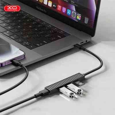 Концентратор XO USB-C 4-in-1 порти XO HUB014B.black (HUB014B.black) Вінниця