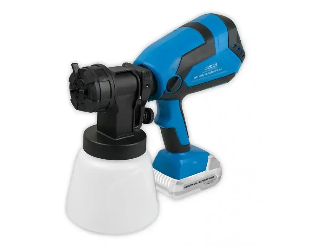 Краскопульт аккумуляторный 1 сопл, 210 Вт, 1200 мл/мин, бачок 800 мл, 60 DIN Коломия - фото 2