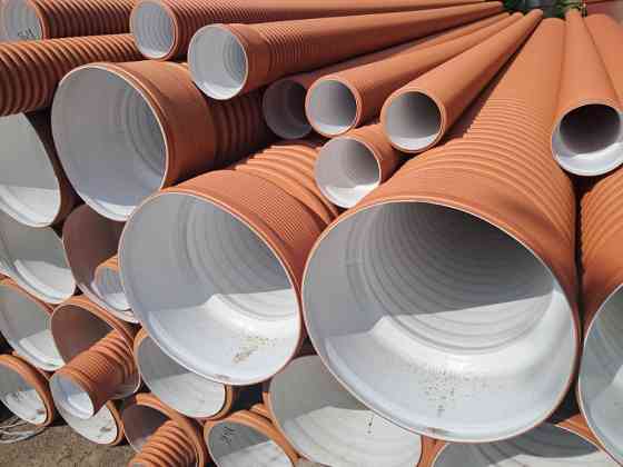 Труба гофрована каналізаційна двошарова 300 мм 6 м SN8 Київ