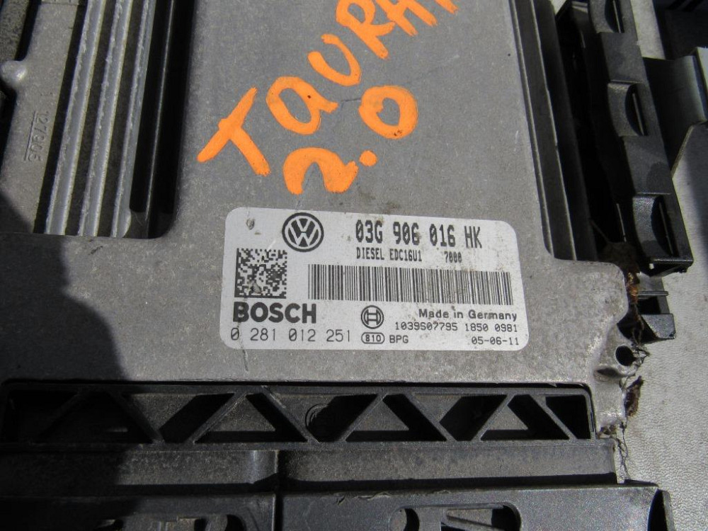 Блок керування двигуном VW Touran 2.0 tdi 2003-2010 (03G906016HK) Ковель - фото 2