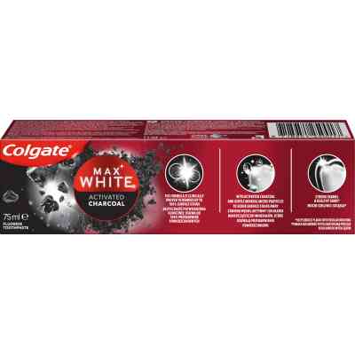 Зубна паста Colgate Max White Charcoal Optic White Відбілювальна з вугіллям 75 мл (8718951250017) Вінниця