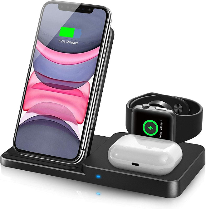 Безпровідна зарядка 3в1 USRUIBO CW305 Луцьк - фото 1