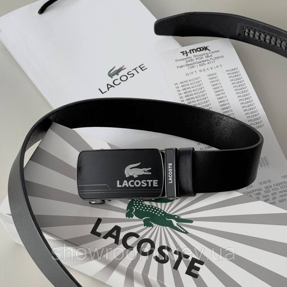 Мужской кожаный брендовый ремень с пряжкой автомат (990) Киев - изображение 2