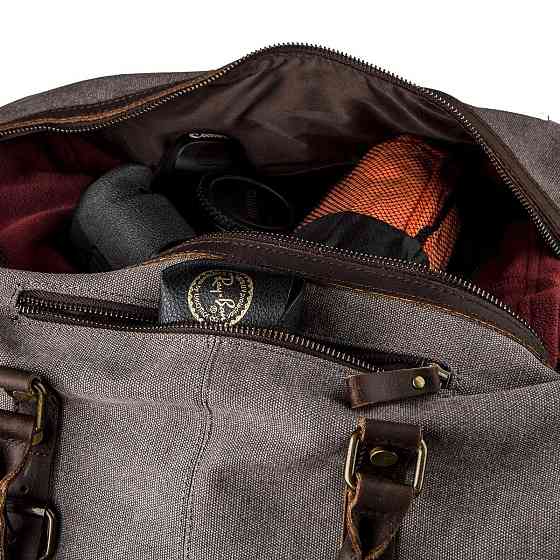 Містка дорожня сумка canvas Світло-сіра (Vintage) Київ