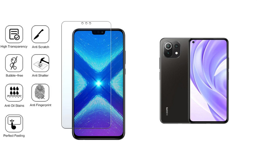 Защитное стекло NeoGlass для Xiaomi Mi 11 Lite – ультрапрозрачное и устойчивое Киев - изображение 4