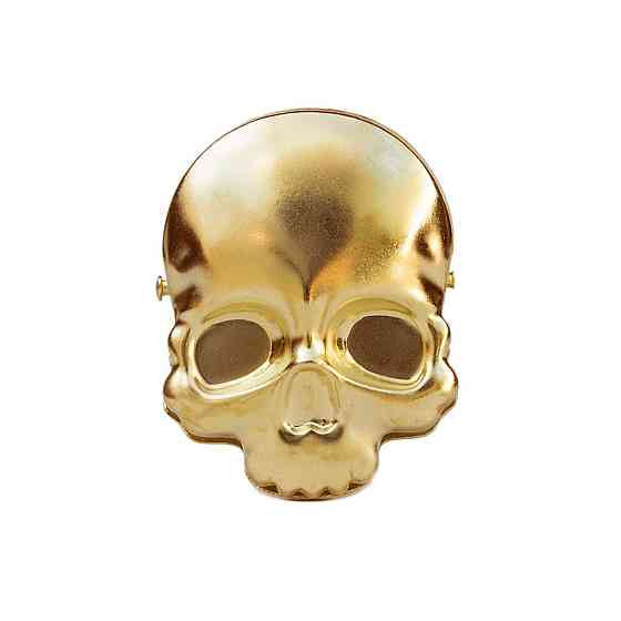 Біндер у формі черепа, золотий Ровно
