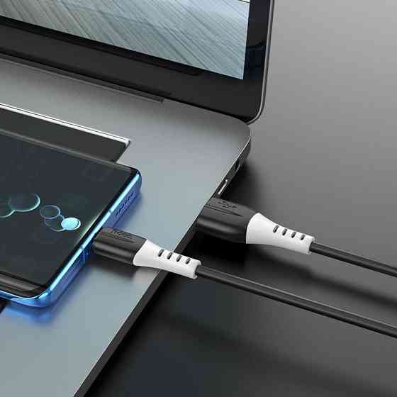 Кабель HOCO X82 USB to Type-C 3A, 1m, silicone, silicone connectors, Black Одеса