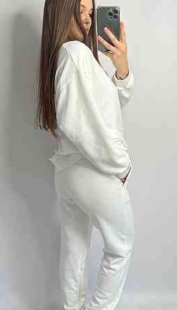 Костюм спортивний жіночий трикотажний Молочний XS-S Харків