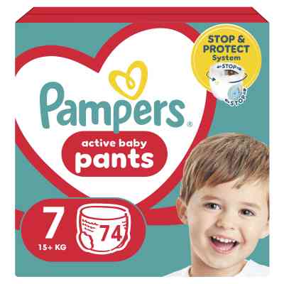 Подгузники Pampers трусики Pants Giant Размер 7 (17+ кг) 74 шт. (8006540069622) Винница