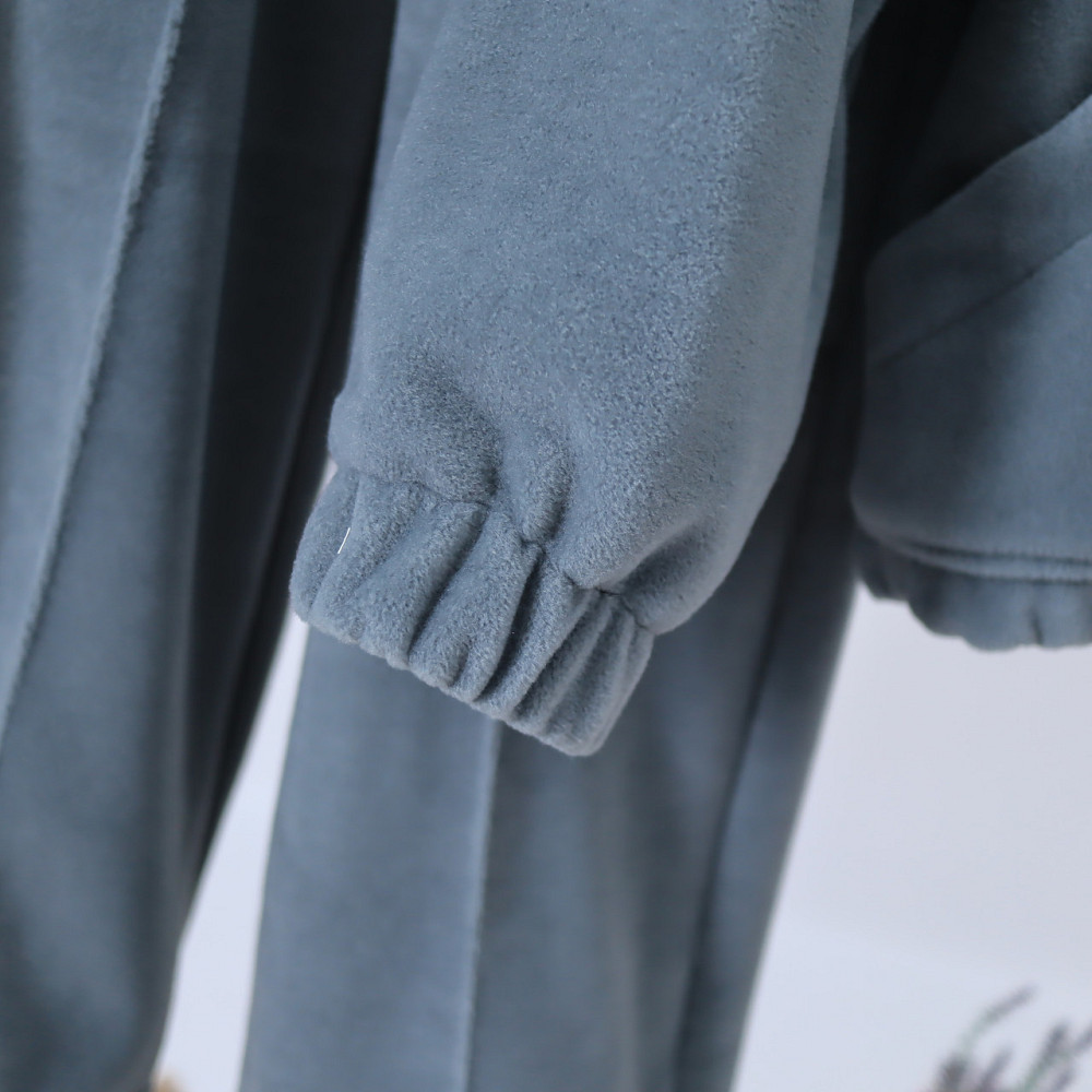 Дитячий теплий Флісовий термо костюм (спідниця з капюшоном + штани палаццо) оливковий 134 Кам'янець-Подільський - фото 3