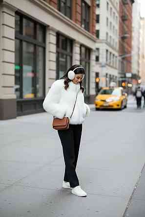 Жіночі хутряні навушники Rex Чорний Харків