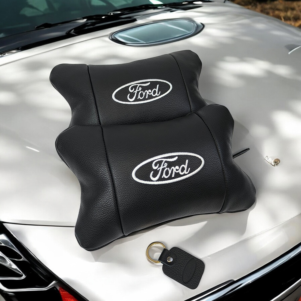 Декоративные подушки с логотипом Ford, Подушка для поддержки головы в машине, Авто подушки в машину PL-59 Львов - изображение 4
