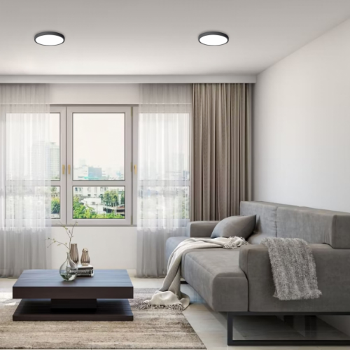 LED Світильник накладний круглий 24W 5000К 220V чорний VL-DLRS-245B Videx Житомир