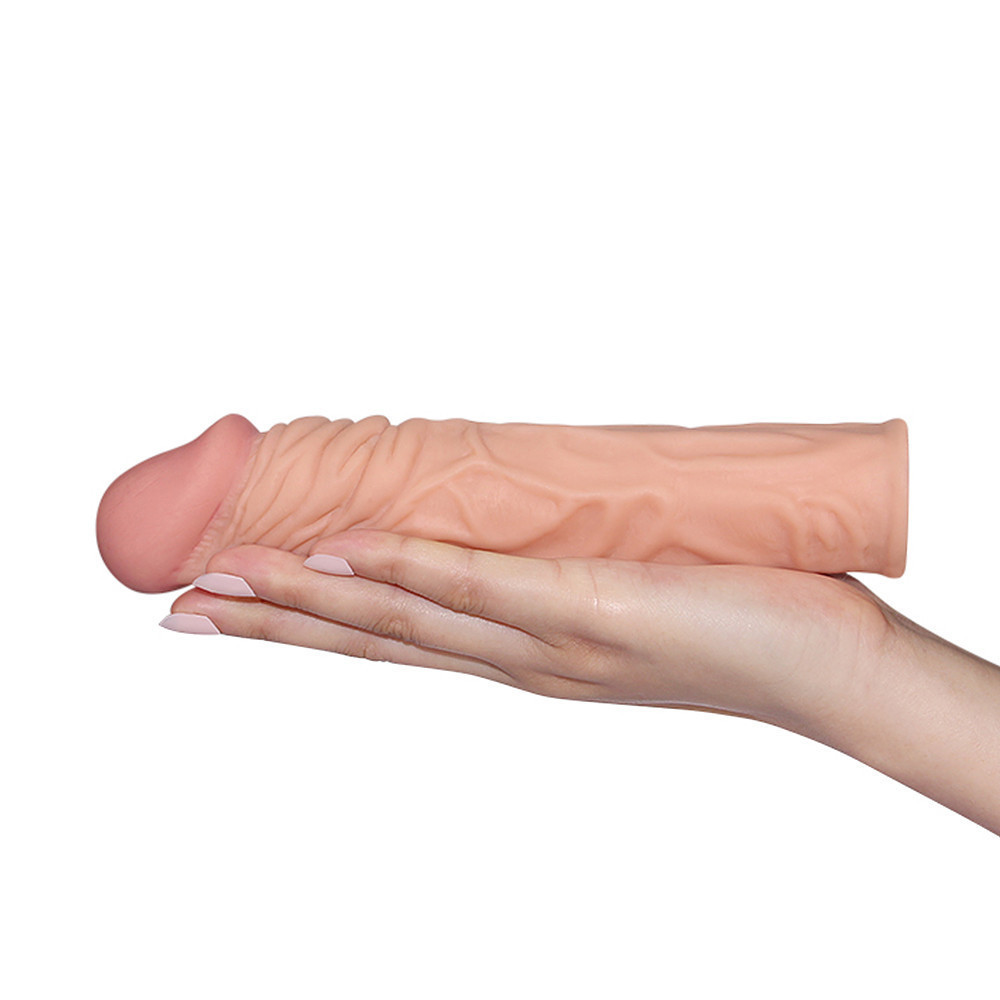 Насадка на член - Pleasure X-Tender Penis Sleeve Add 2" Flesh Sex Aura Київ - фото 6