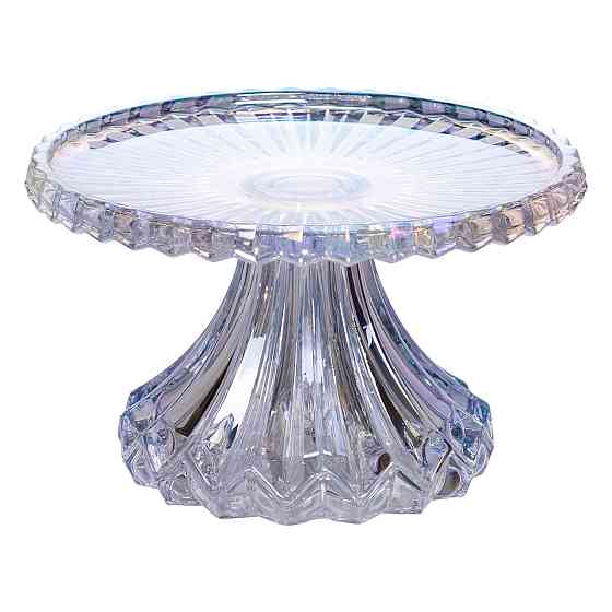 Стеклянная тортовница на ножке Ø19 см Киев