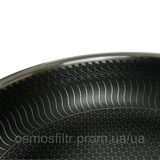 Сковорода Axentia Briliant 24 см с сотовым керамическим покрытием нерж сталь (135989) Киев - изображение 2